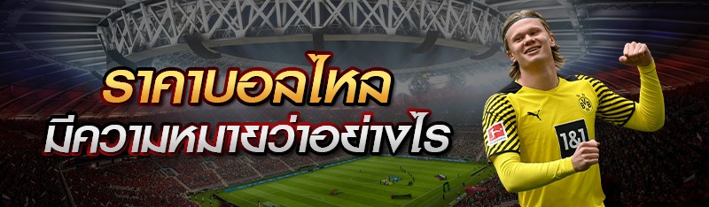 ราคาบอลไหล มีความหมายว่าอย่างไร